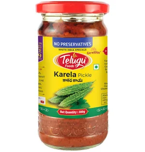 TELUGU FOODS KARELA PICKLE 300G
