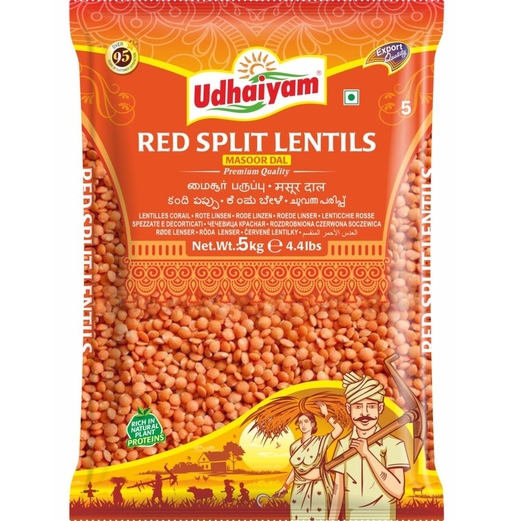 UDHAIYAM RED LENTILS (MASOR) (500g)