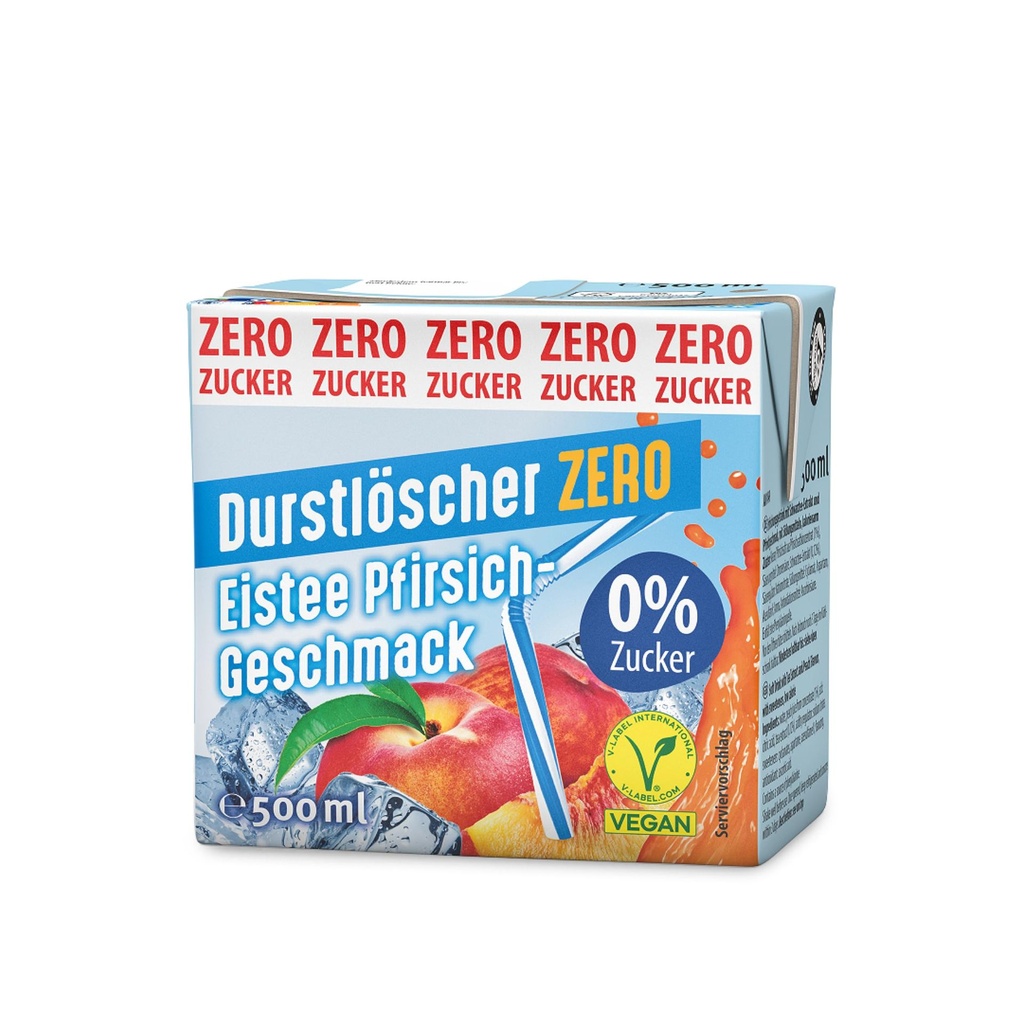 Durstlöscher Eistee Pfirsch Zero sugar