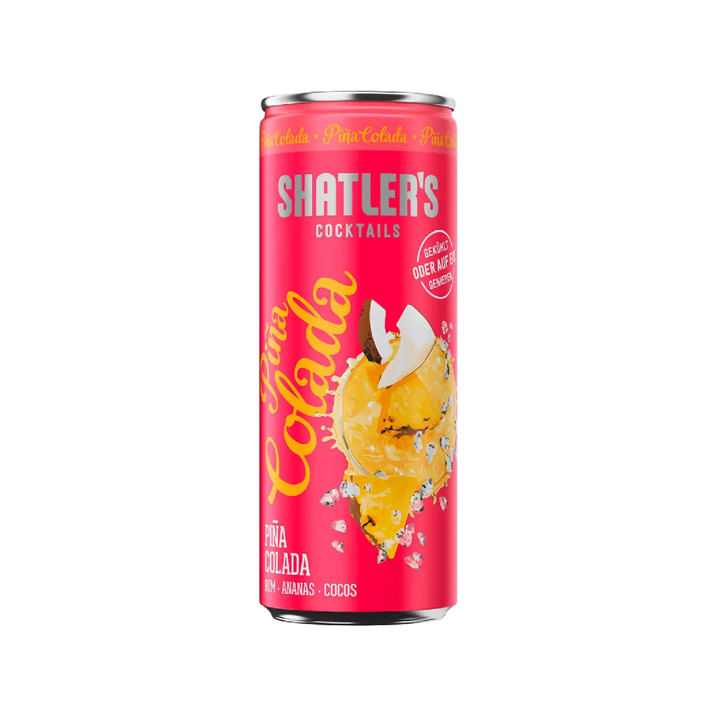 Shatler's Pina colada tin