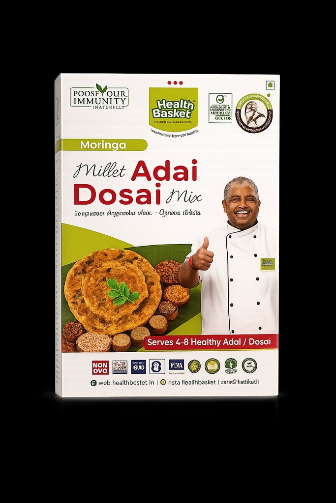 HealthBasket Moringa Millet Adai Dosai Mix 200g