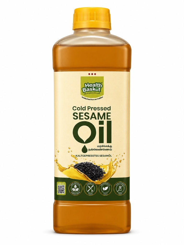 HealthBasket Cold Pressed Sesame Oil 1liter