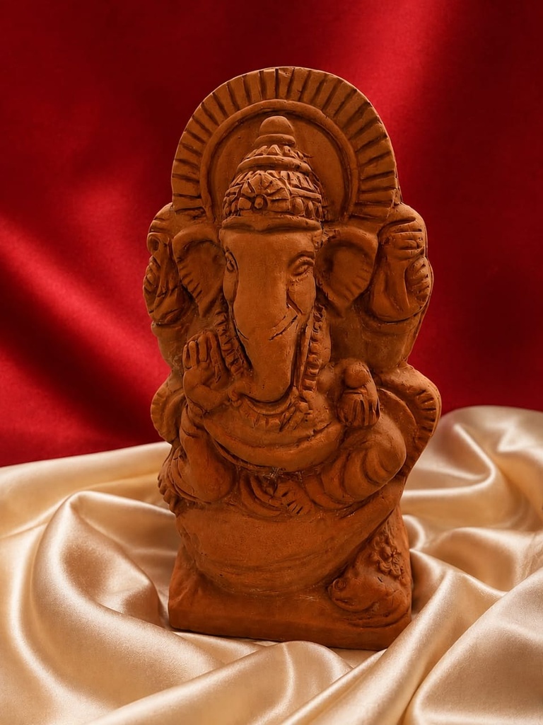 Vinayaka eco friendly idol 8 inches