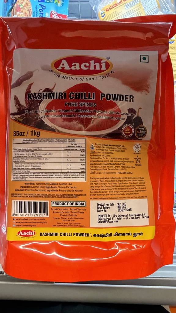 Aachi Kashmiri chilli powder 1kg