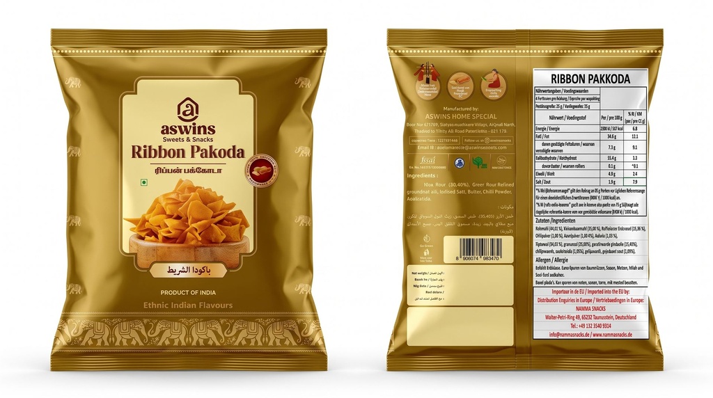 Aswins Ribbon Pakoda 150g